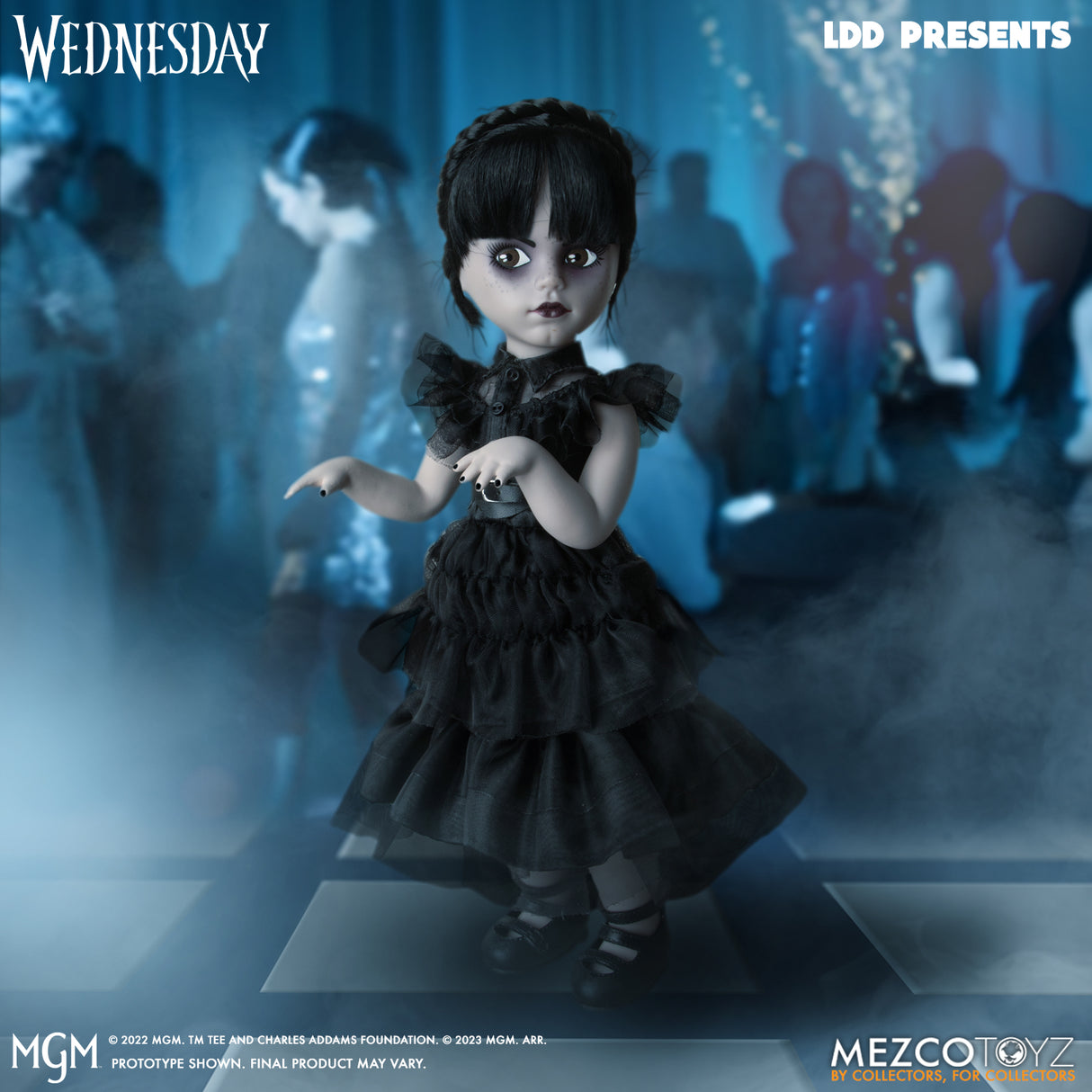 MEZCO Living Dead Dolls Dancing Wednesday Addams (Addams Family Netflix)