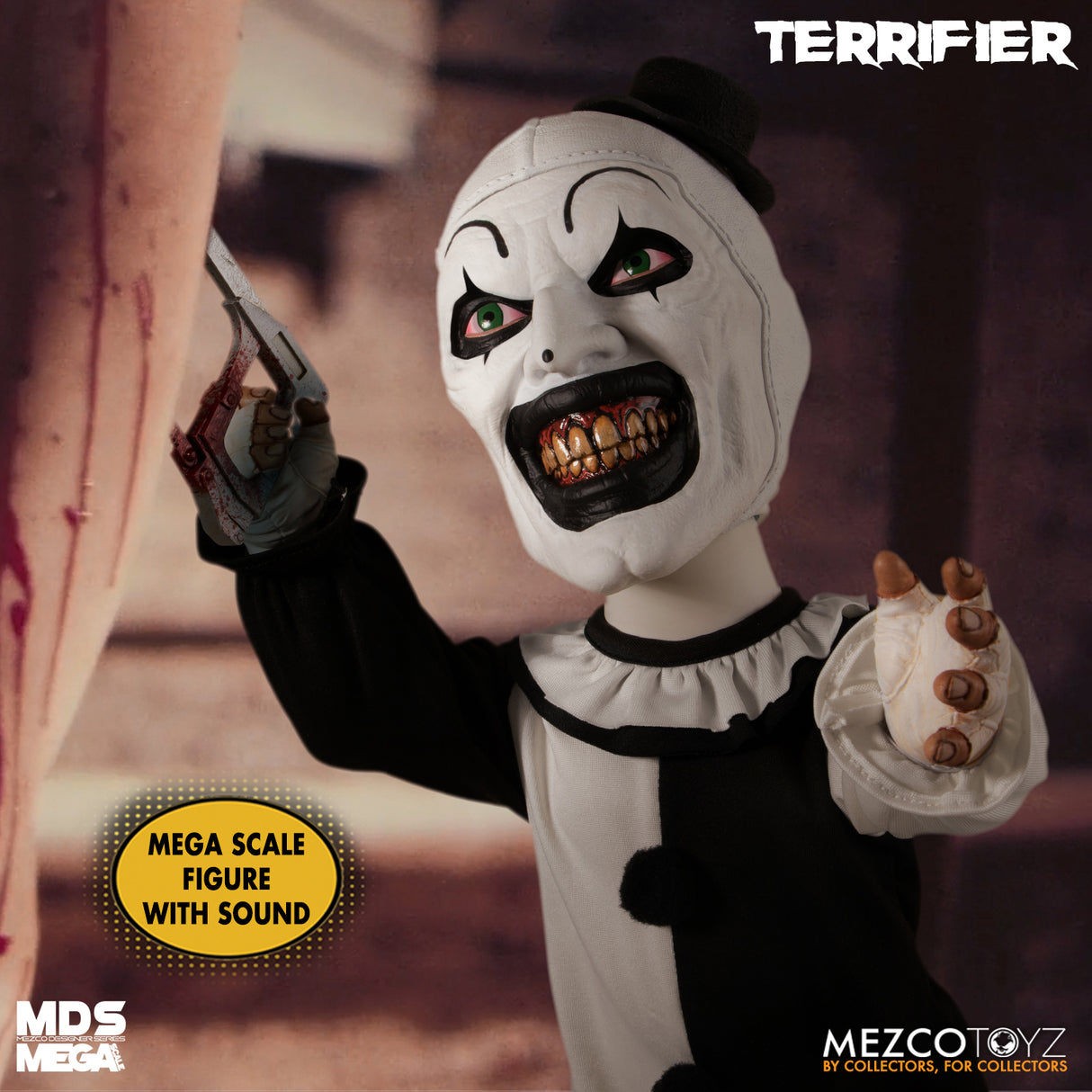 Terrifier Art The Clown 15" MDS Mega Scale Figure With Sound