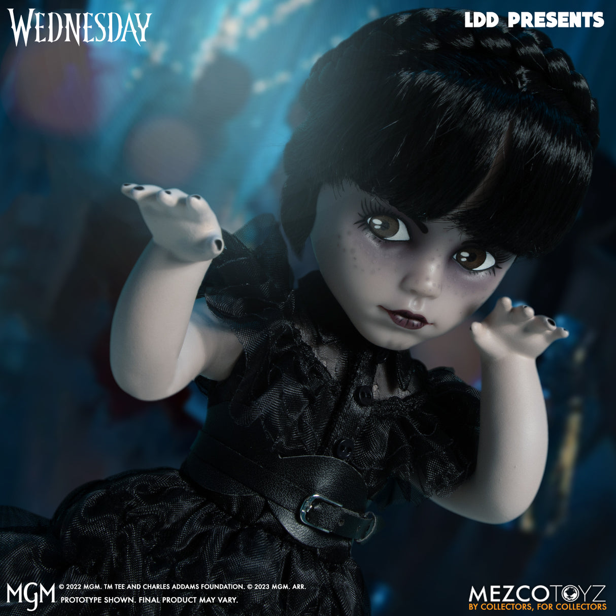 MEZCO Living Dead Dolls Dancing Wednesday Addams (Addams Family Netflix)