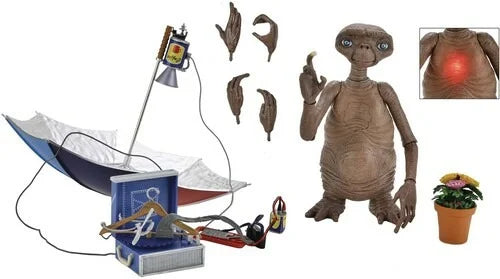 E.T. 40TH Anniversary Deluxe E.T. With Led Chest Ultimate 7 Inch Scale Action Figure