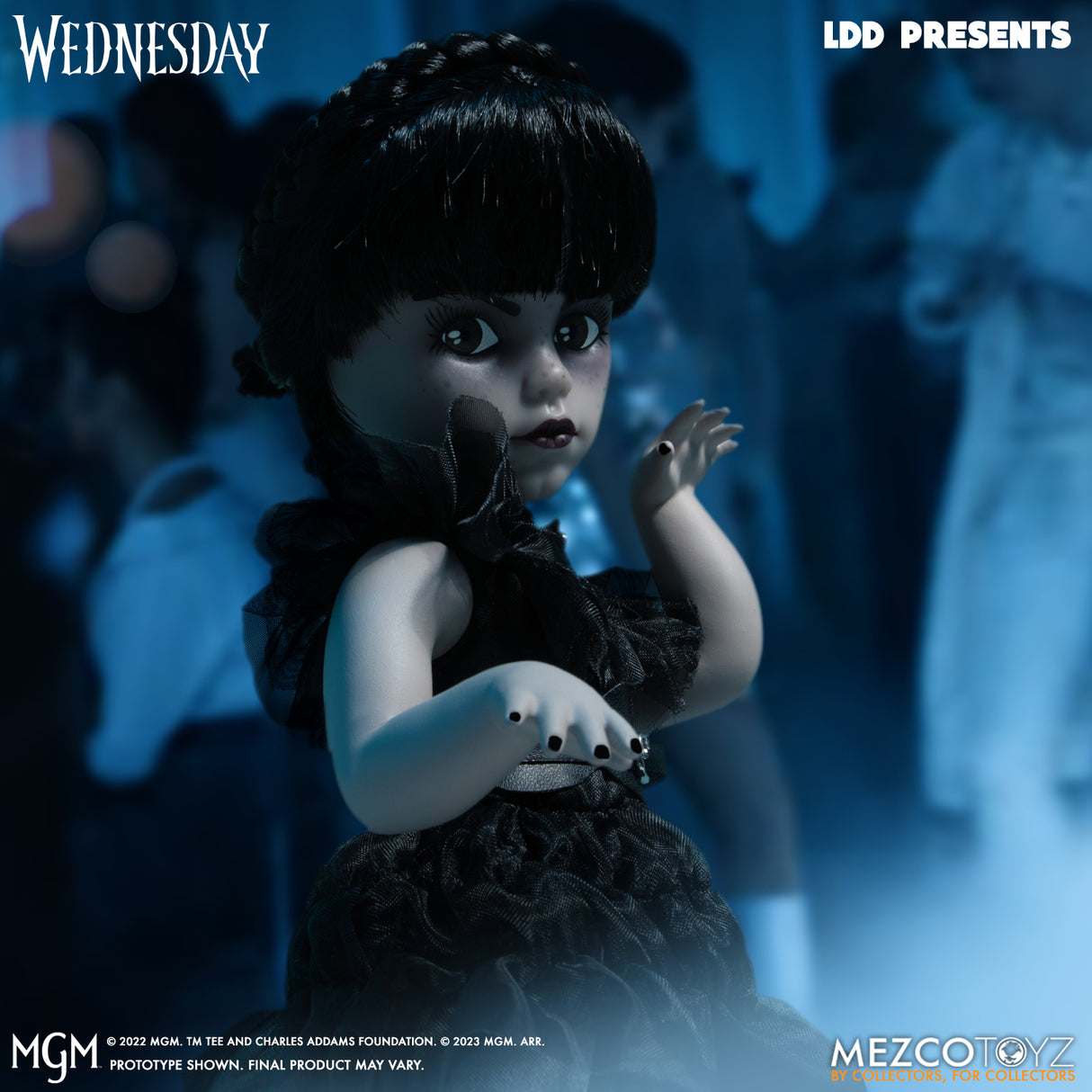 MEZCO Living Dead Dolls Dancing Wednesday Addams (Addams Family Netflix)