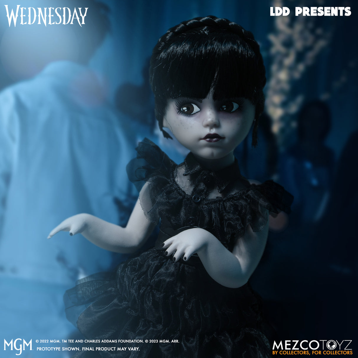 MEZCO Living Dead Dolls Dancing Wednesday Addams (Addams Family Netflix)