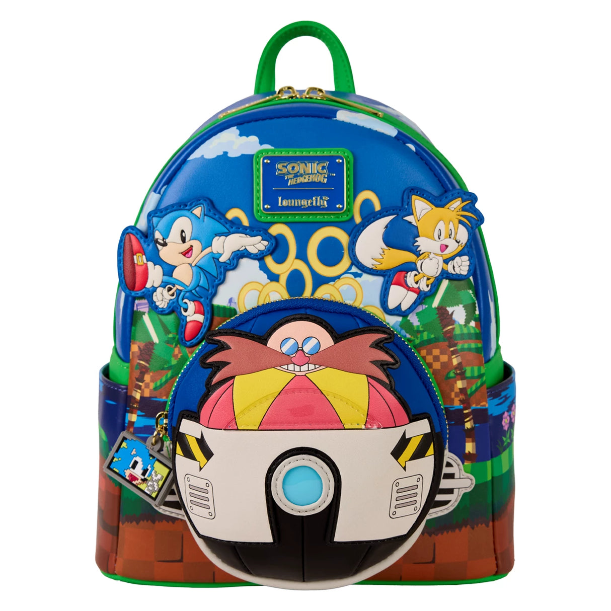 Sonic the Hedgehog Classic Sonic Loungefly Backpack