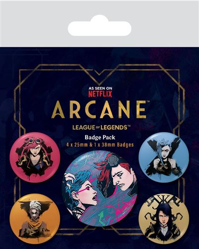 Arcane League of Legends Badge Set