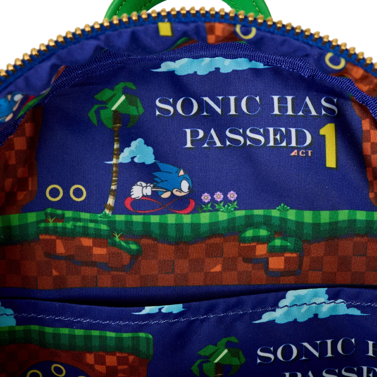 Sonic the Hedgehog Classic Sonic Loungefly Backpack