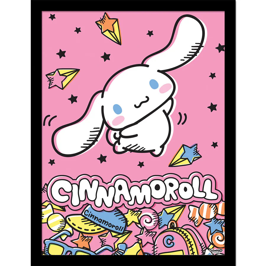 Hello Kitty and Friends Cinnamonroll Dance Off Framed Collector Print