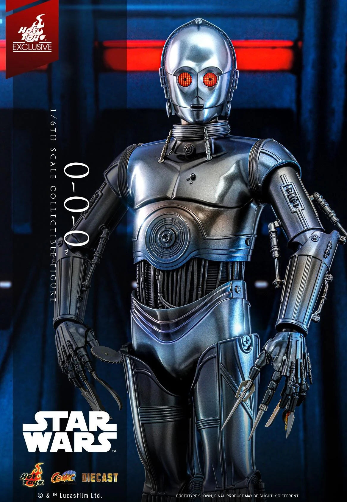 Star Wars 0-0-0 (Triple Zero) Droid 1:6 Scale Hot Toys Action Figure