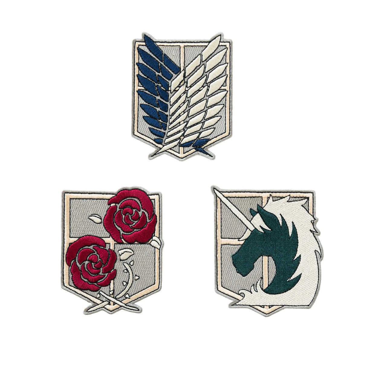 Attack on Titan Set of 3 Self Adhesive Patches