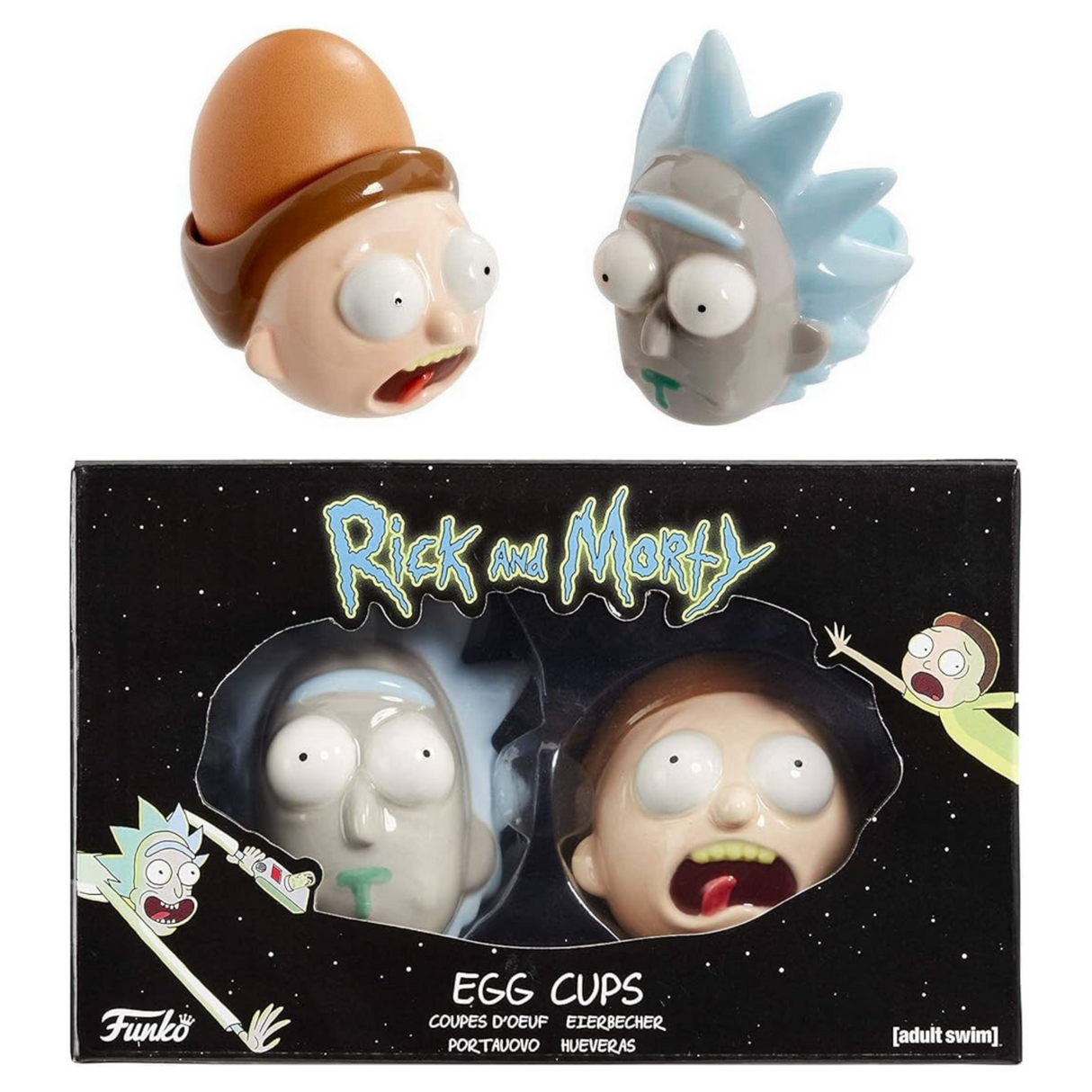 Rick and Morty Egg Cup Set