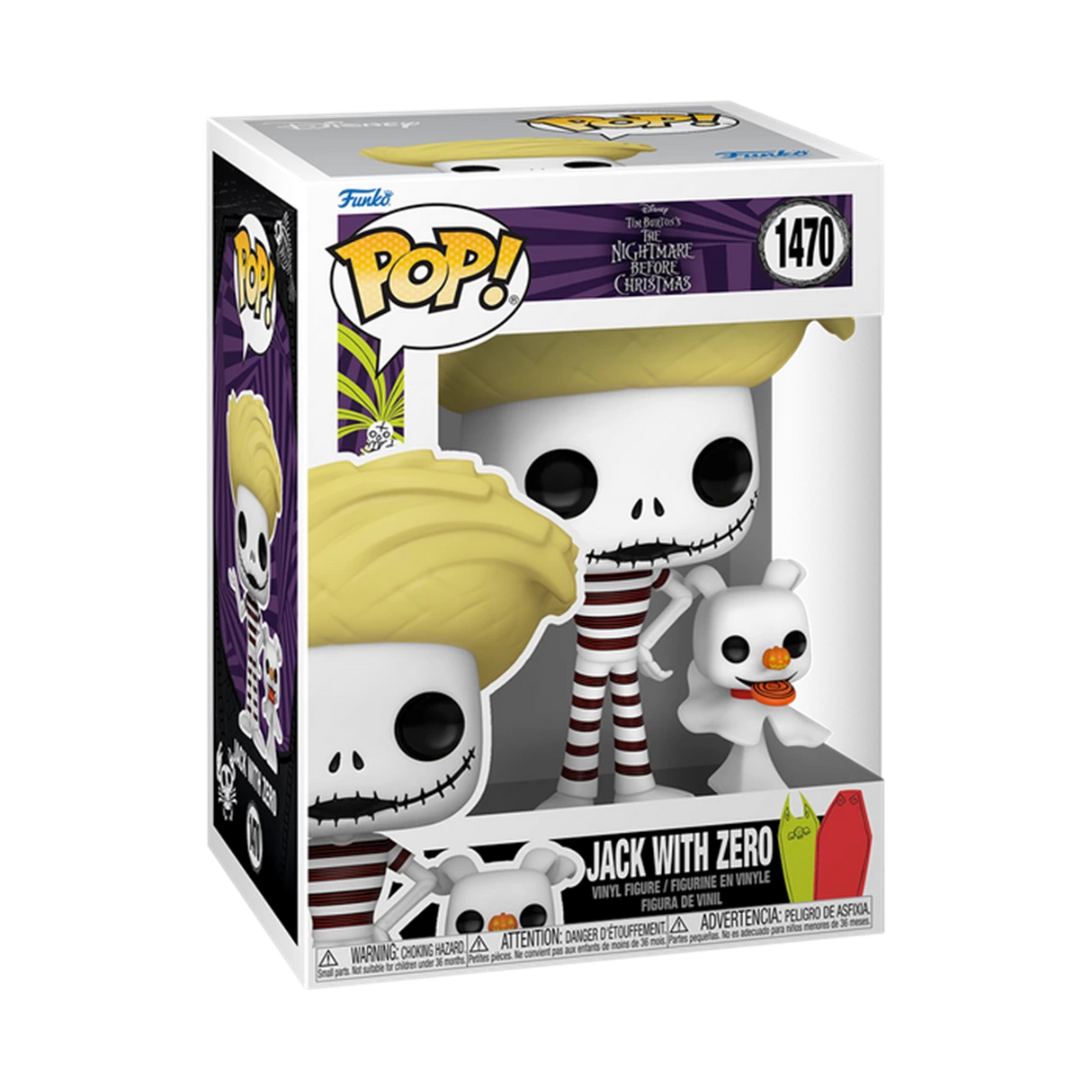 The Nightmare Before Christmas Jack With Zero (Summer Beach) Funko Pop! Vinyl Figure #1470