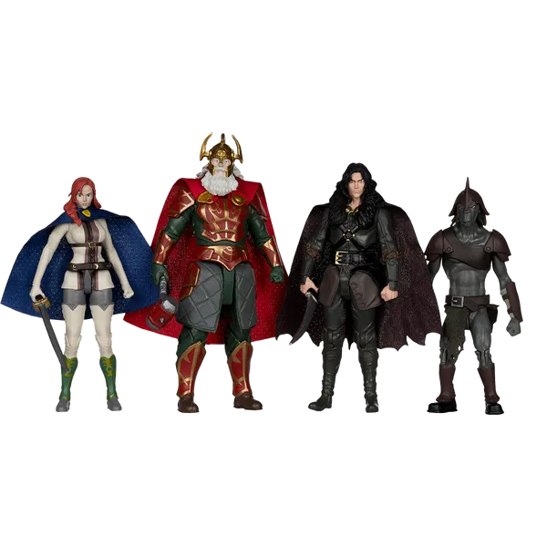 The Lord of the Rings The War of the Rohirrim Hera, Helm, Wulf & Shank Action Figure 4-Pack