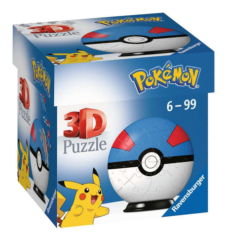 Pokemon Great Ball 3D Puzzle (54 Pieces)
