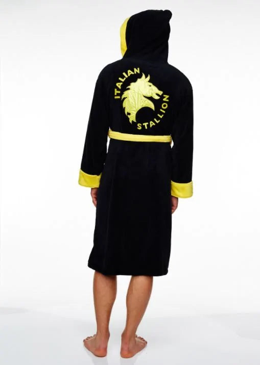 Rocky Balboa Italian Stallion Hooded Bathrobe