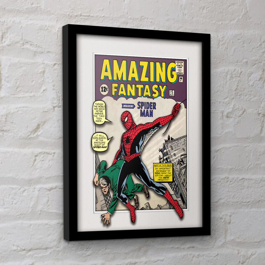 Marvel Amazing Fantasy #15 (Spider-Man First Appearance) Framed Collector Print