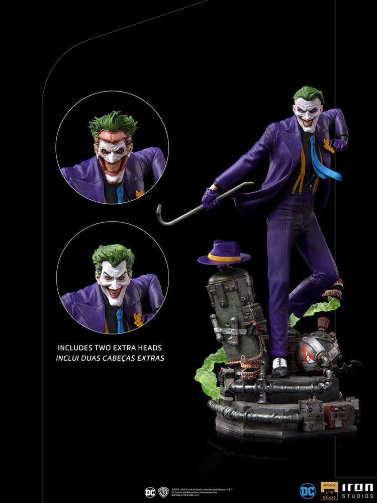 DC Comics The Joker Deluxe Version 1/10 Scale Iron Studios Statue