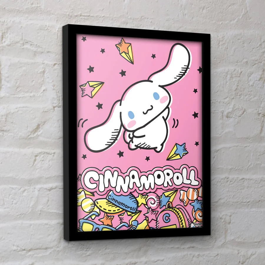 Hello Kitty and Friends Cinnamonroll Dance Off Framed Collector Print
