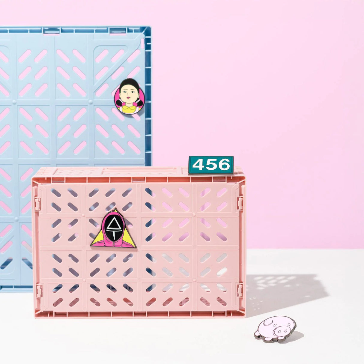 Squid Game Set of 4 Enamel Pin Badges