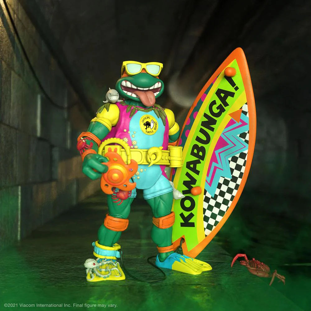 Teenage Mutant Ninja Turtles Sewer Surfer Mike 18cm Super 7 Action Figure
