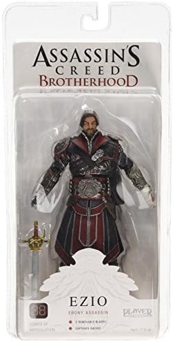 Assassins Creed Brotherhood Series 3 Ezio Ebony Assassin Unhooded 7 Inch Action Figure