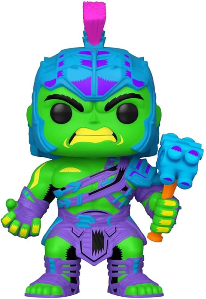 Marvel Thor Ragnarok Hulk (Gladiator) (Blacklight) Jumbo 10" Funko Pop! Vinyl Figure #907