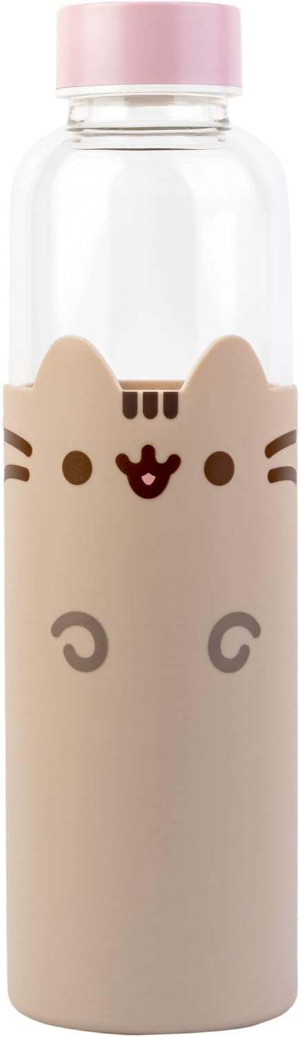 Pusheen the Cat 500ml Glass Water Bottle