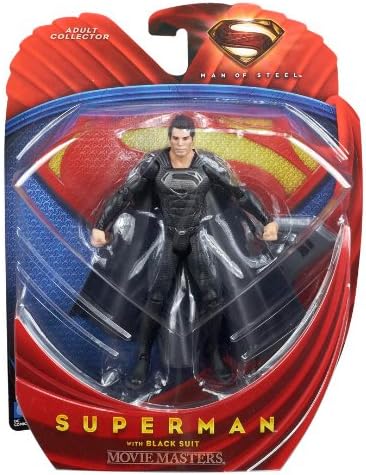 DC Comics Man of Steel Superman Black Suit Movie Masters Adult Collector Action Figure