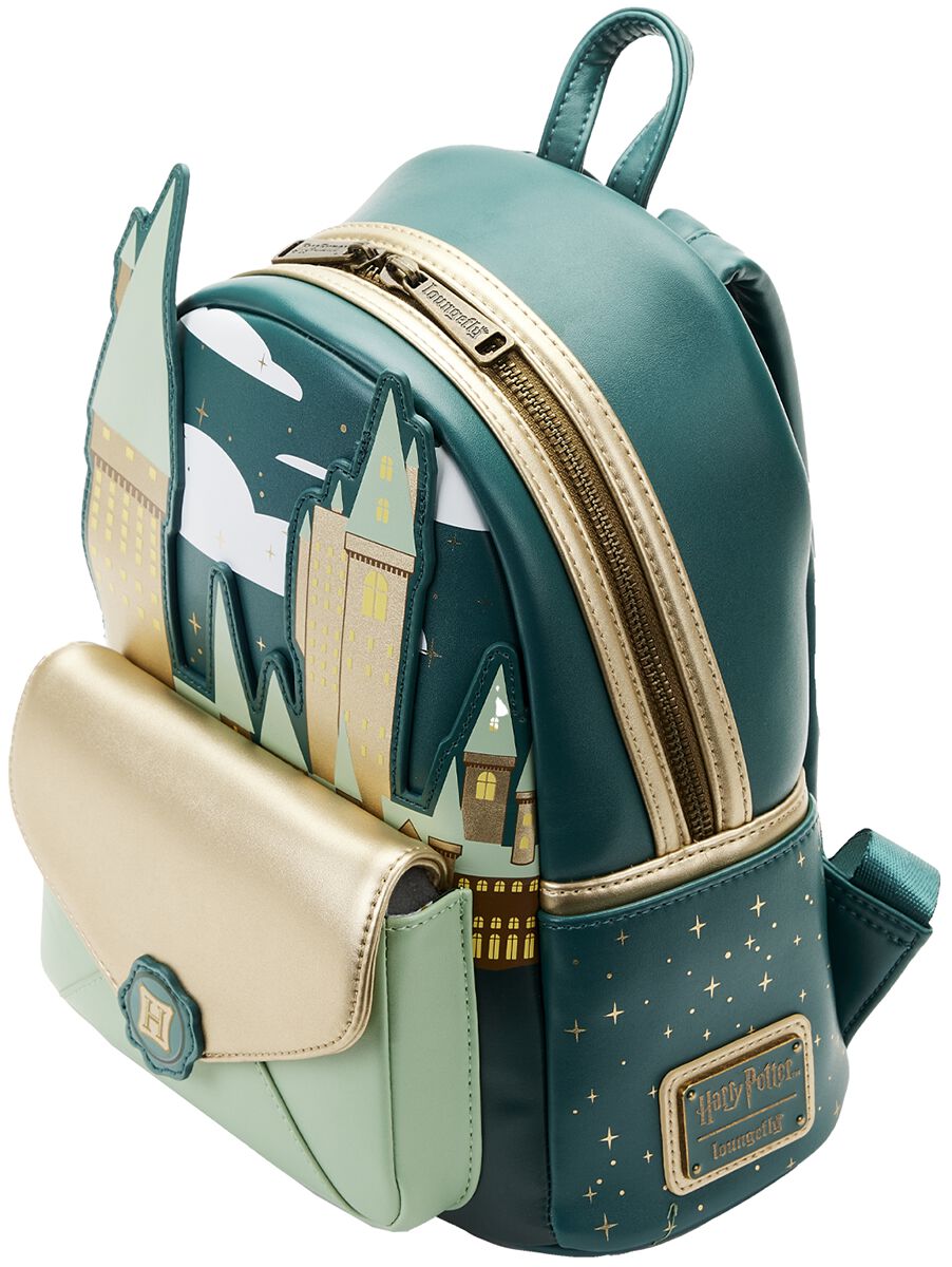 Harry Potter: Golden Hogwarts Castle: Loungefly Mini Backpack
