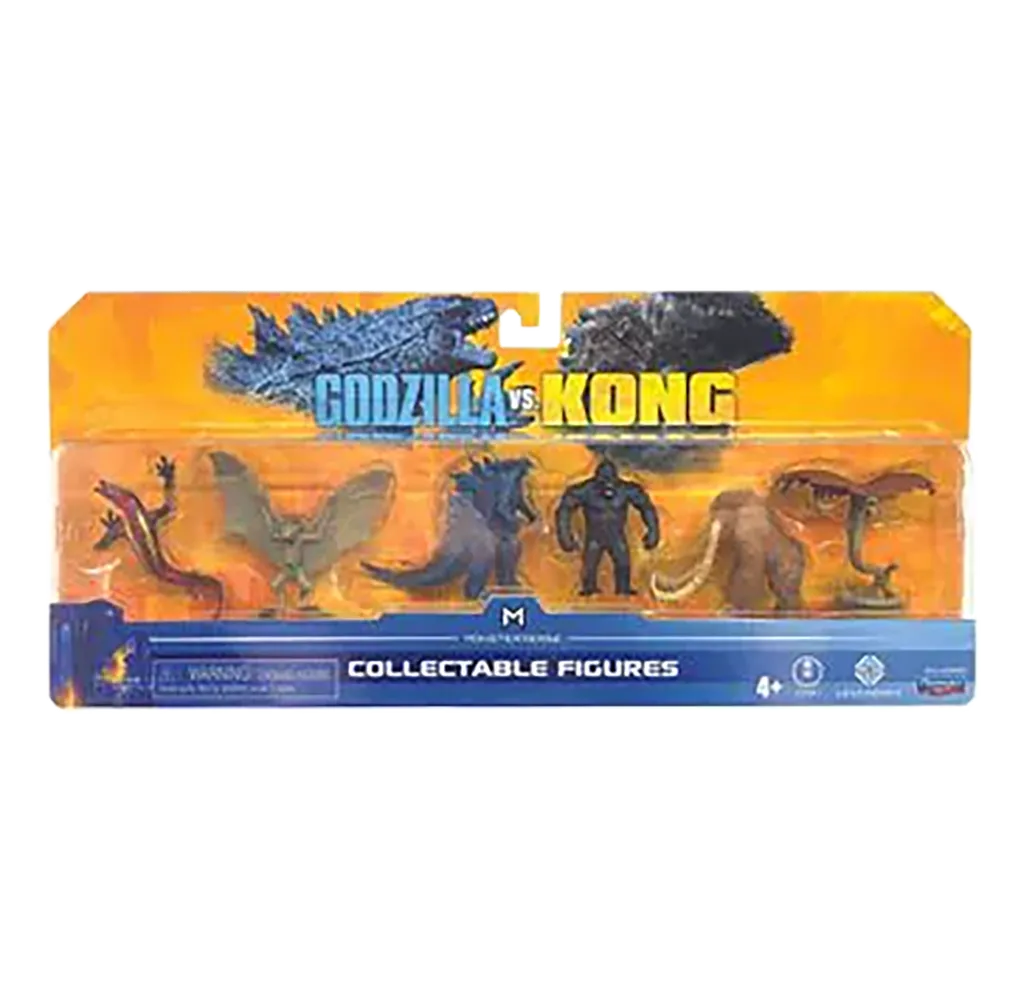 Monsterverse Godzilla Vs Kong 2 Inch Mini Monster 6 Pack