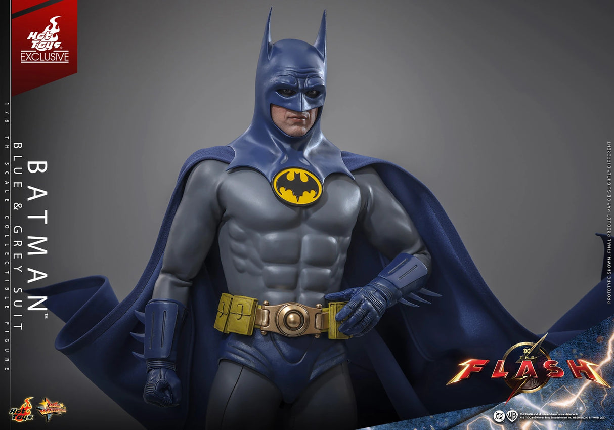 DC The Flash Batman Hot Toy 1/6 Scale Blue & Grey Suit