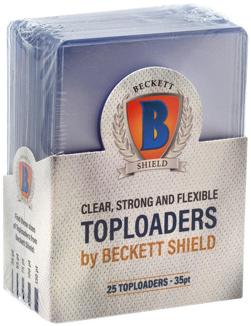 Beckett Shield Trading Card Toploader Sleeves 25-Pack