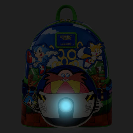 Sonic the Hedgehog Classic Sonic Loungefly Backpack