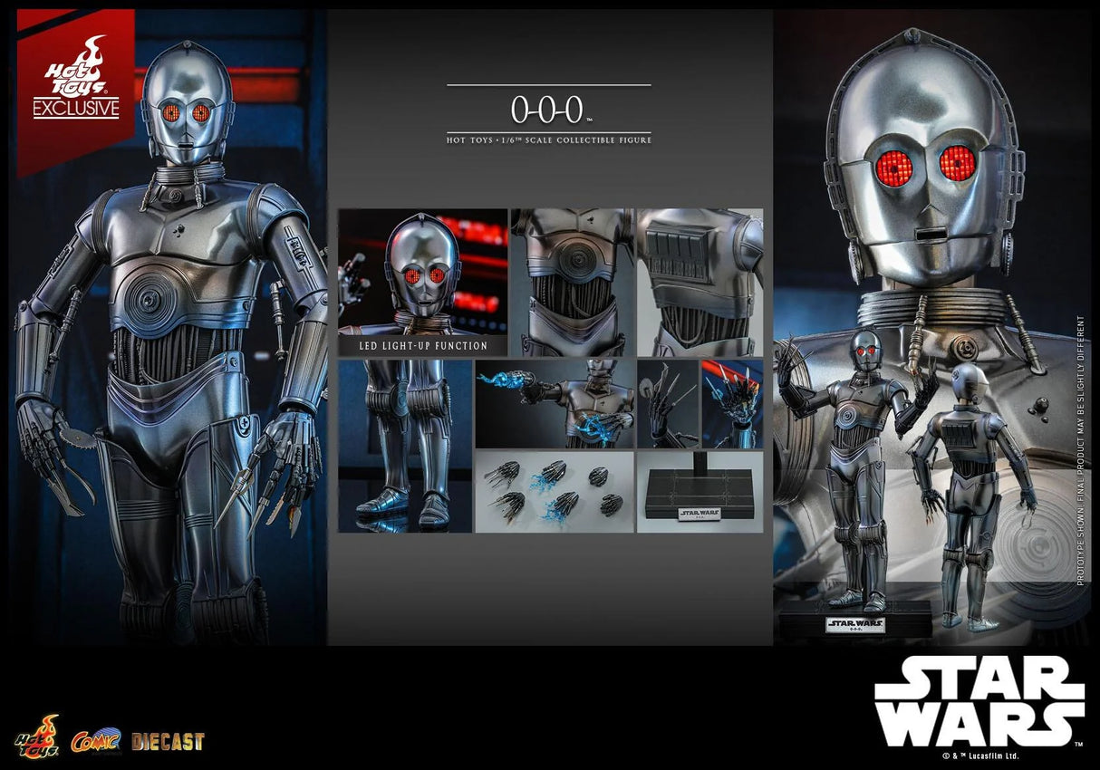 Star Wars 0-0-0 (Triple Zero) Droid 1:6 Scale Hot Toys Action Figure