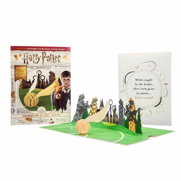 Harry Potter Golden Snitch Pop Up Birthday Card
