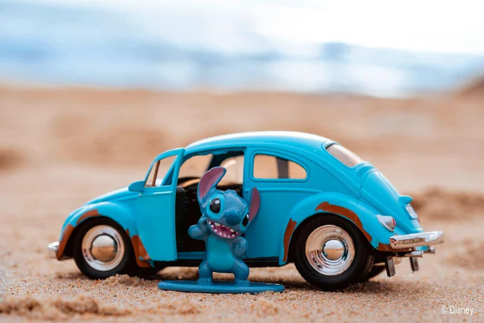 Disney Lilo & Stitch Stitch & Volkswagen Beetle Jada Die-Cast Metal Figure