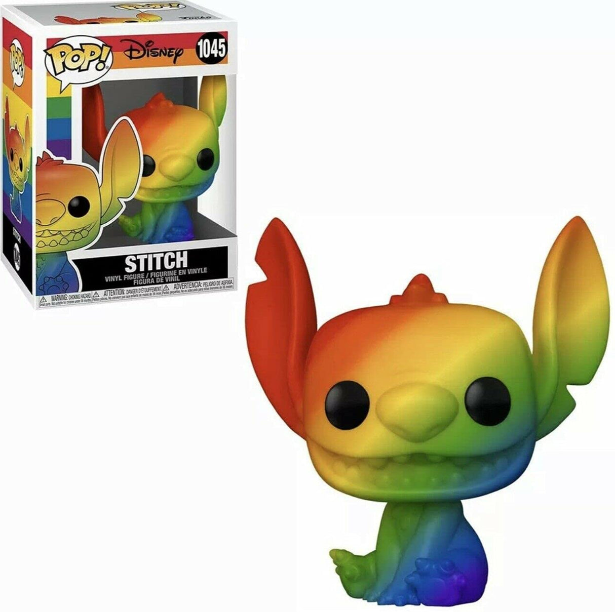 Disney Lilo and Stitch Stitch (Rainbow Pride) Funko Pop! Vinyl Figure #1045