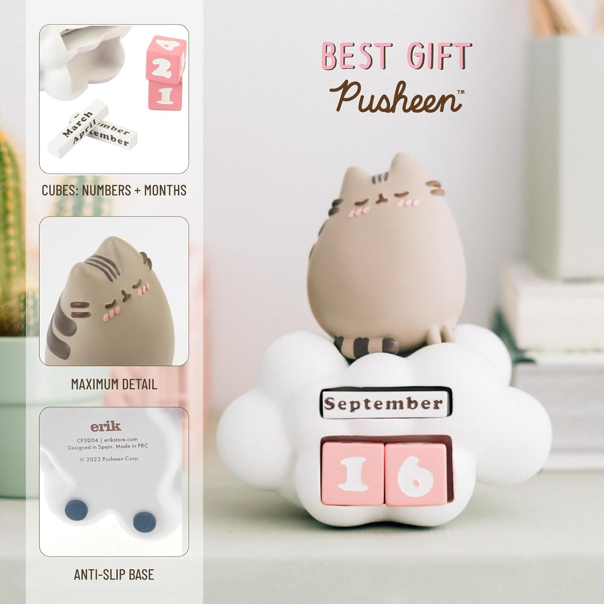 Pusheen the Cat Purrfect Love Collection 3D Perpetual Calendar