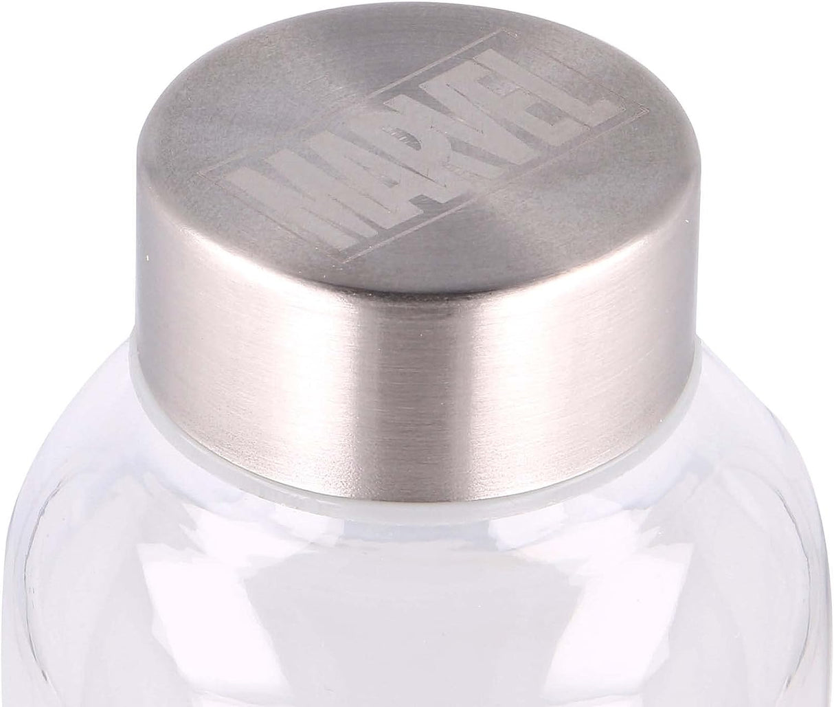 Marvel Captain America Shield 580ml Glass Bottle with Silicone Sleeve