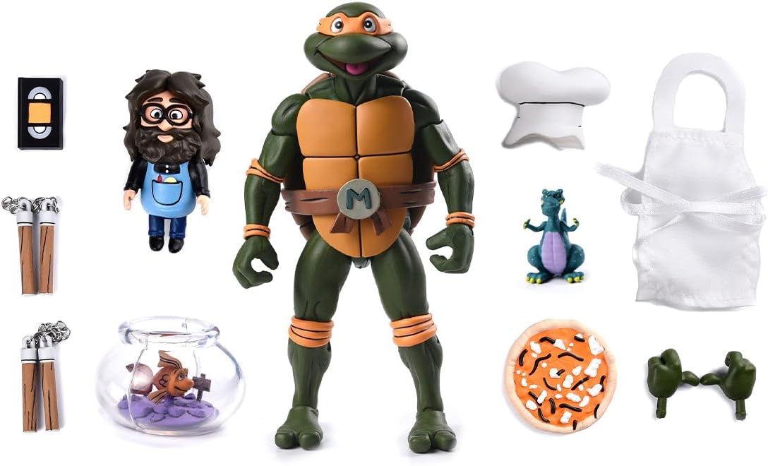 Teenage Mutant Ninja Turtles Michelangelo (1987 Cartoon) 7" NECA Ultimate Action Figure