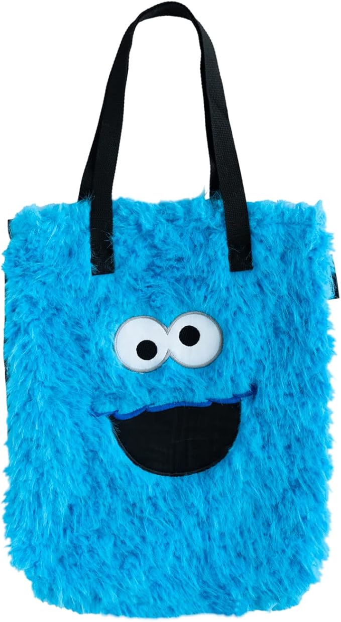 Sesame Street Cookie Monster Plush Tote Bag