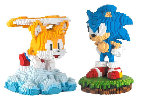 Sonic The Hedgehog Classic Figurine Boxset Pixel Sonic & Pixel Tails