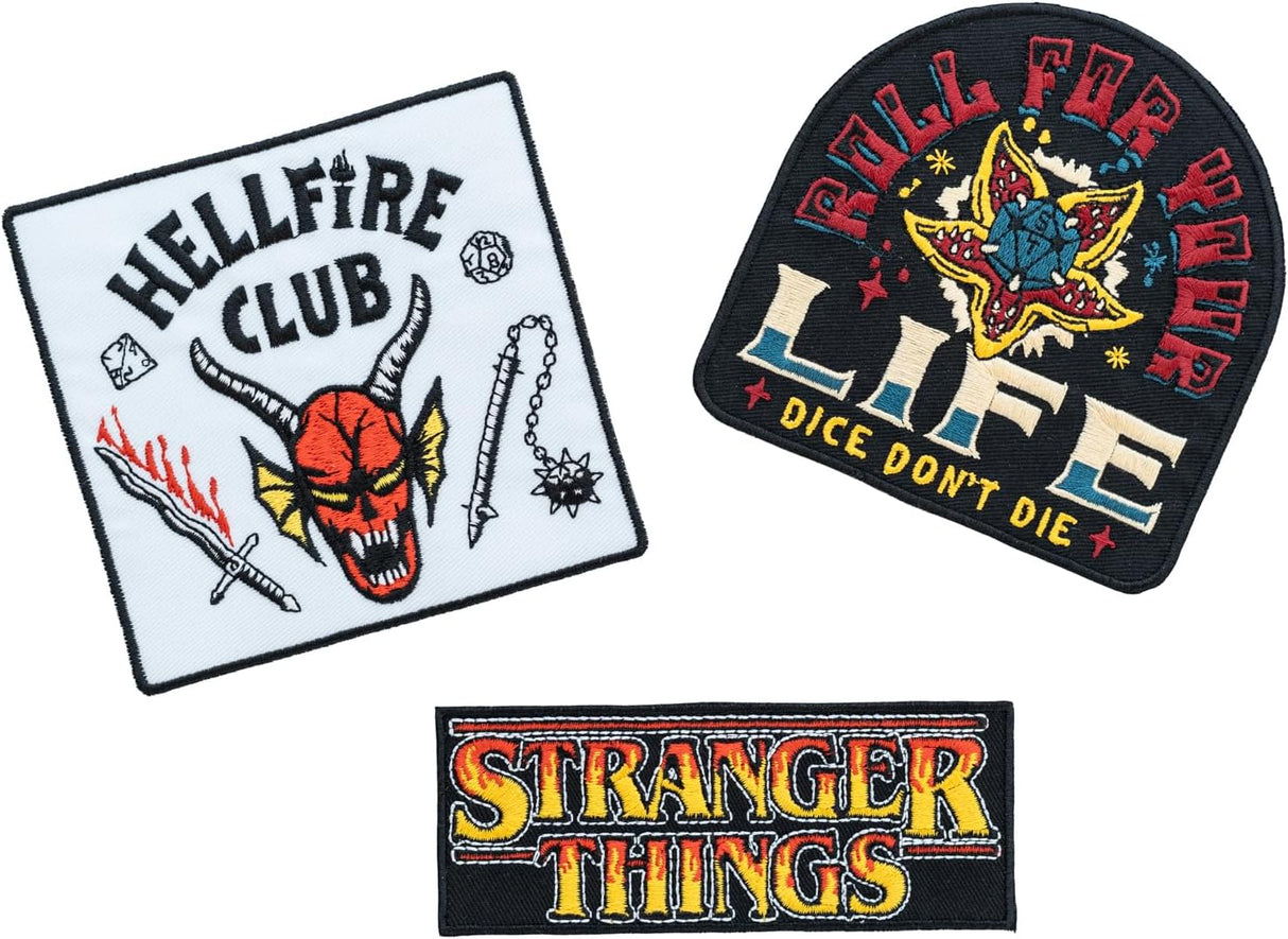 Stranger Things Set of 3 Iron on Patches