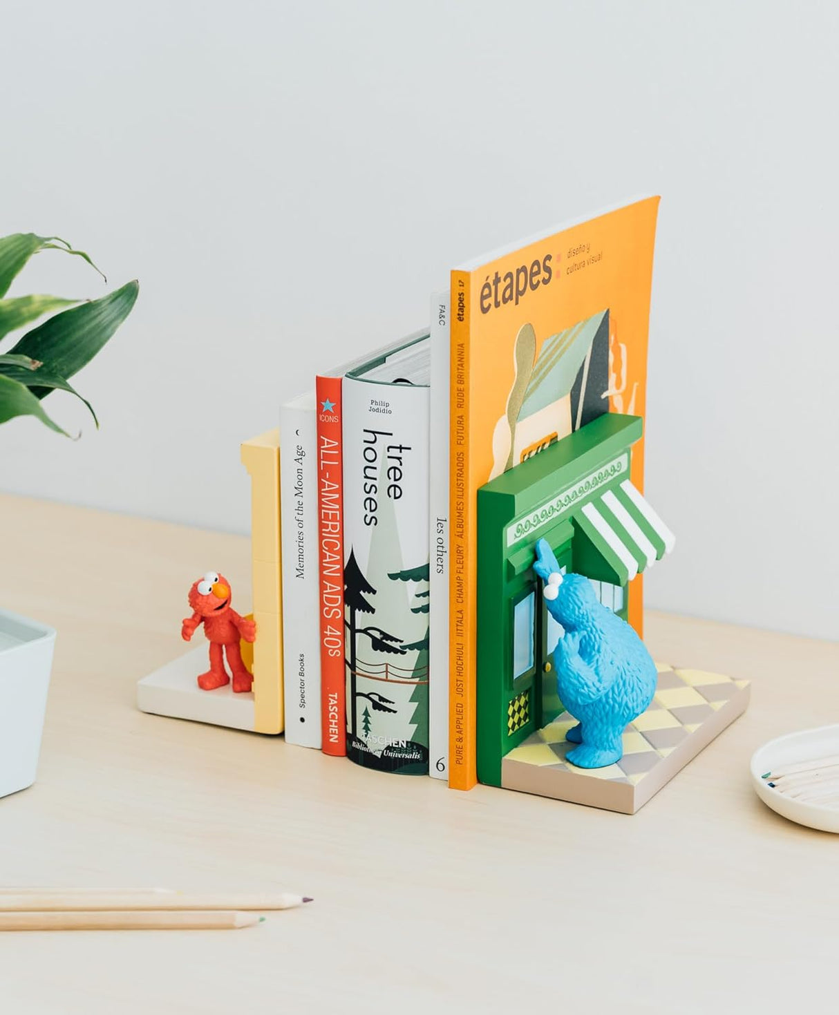 Sesame Street Cookie Monster & Elmo Bookends