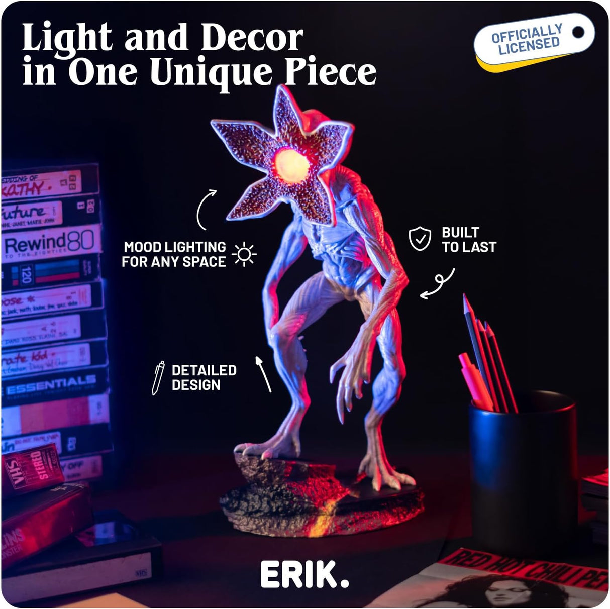 Stranger Things Demogorgon 3D Rechargeable Lamp Desk Light