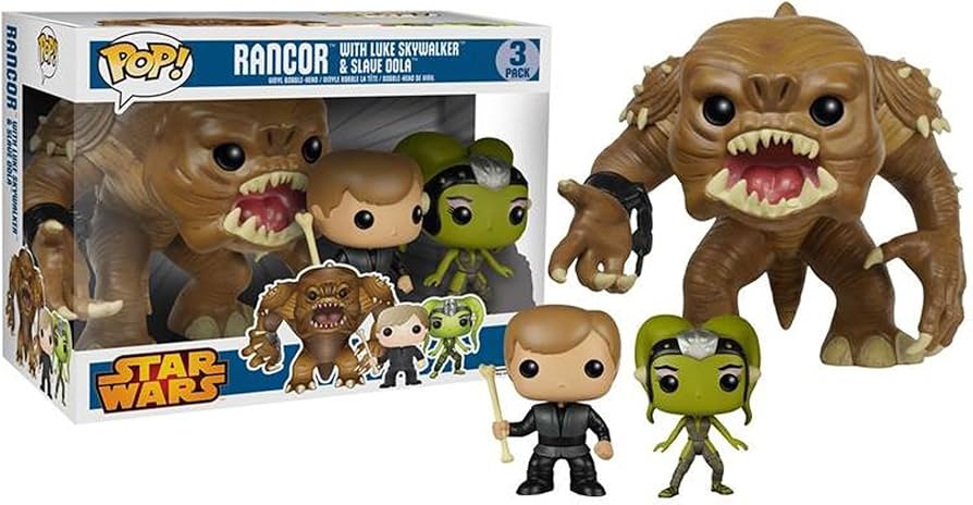 Star Wars Rancor With Luke Skywalker & Slave Oola Funko Pop! Vinyl Figure 3-Pack