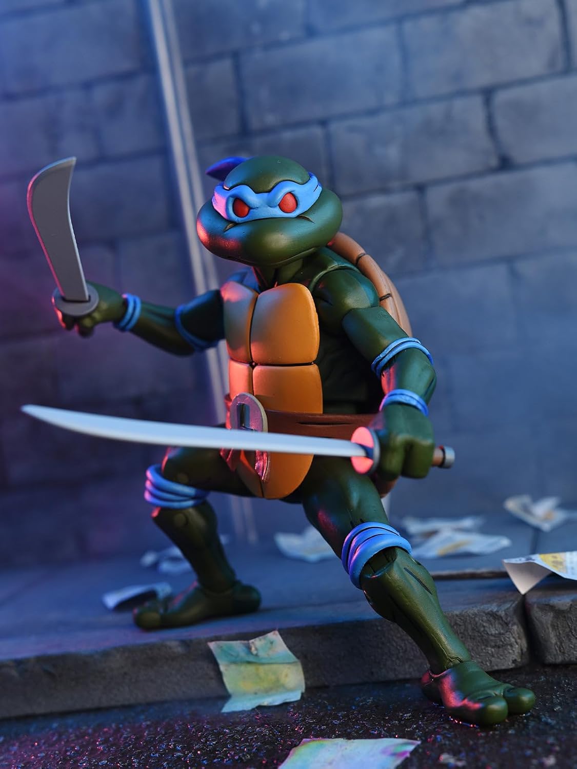 Teenage Mutant Ninja Turtles Leonardo (1987 Cartoon) 7" NECA Ultimate Action Figure