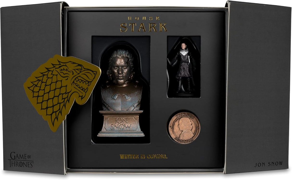 Game of Thrones Jon Snow Collector's Bundle Box (Bust, Mini Figure, Coin & More)