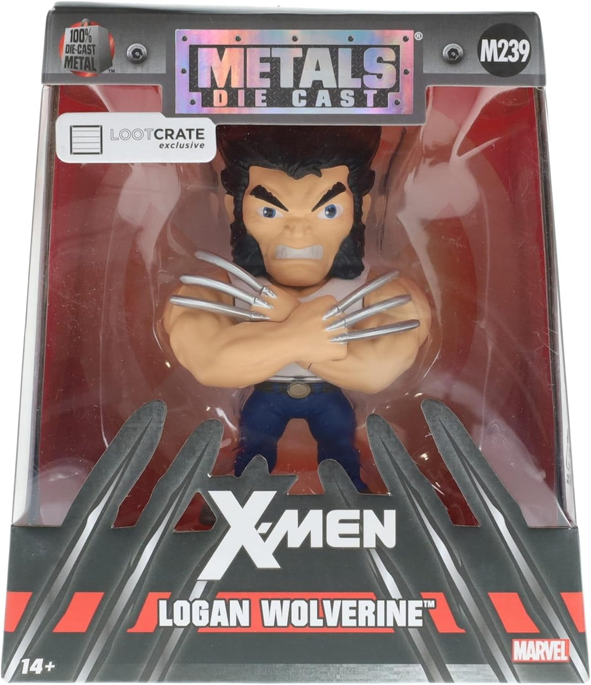 Marvel X-Men Logan Wolverine (Loot Crate Exclusive) Metals Die Cast Figure