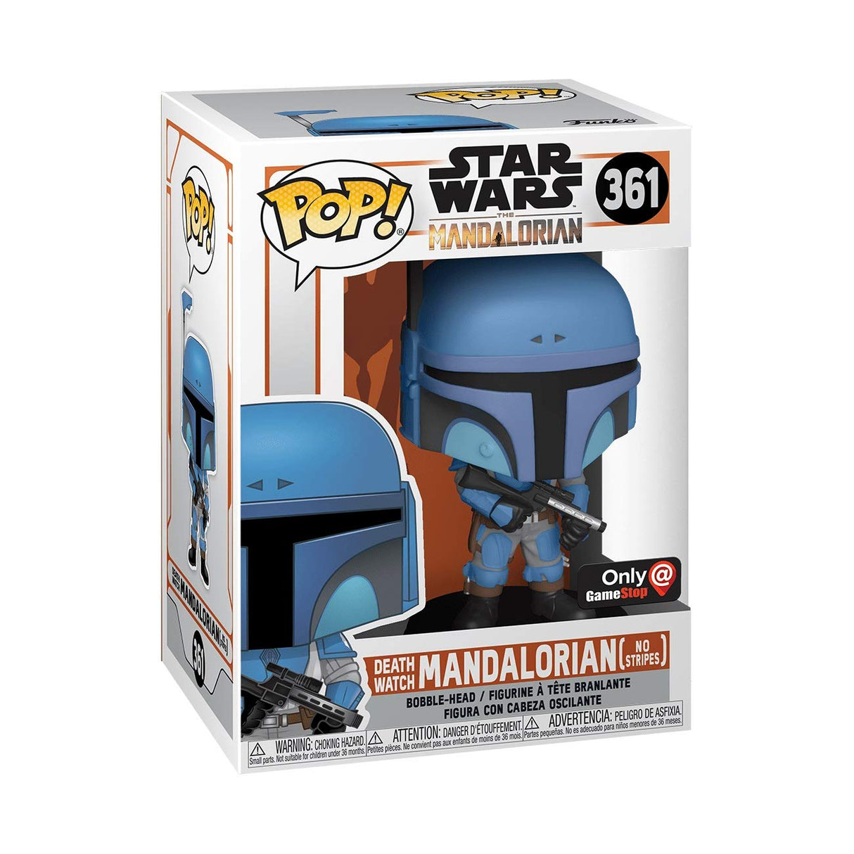 Star Wars The Mandalorian Death Watch Mandalorian (No Stripes) Funko Pop! Vinyl Figure #361