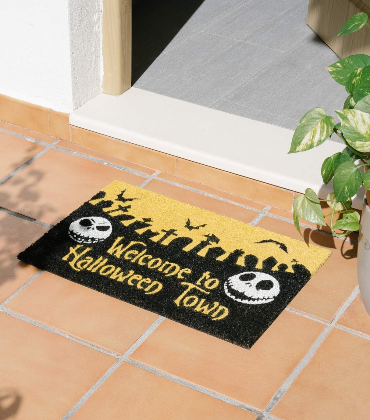 The Nightmare Before Christmas Welcome to Halloween Town Doormat
