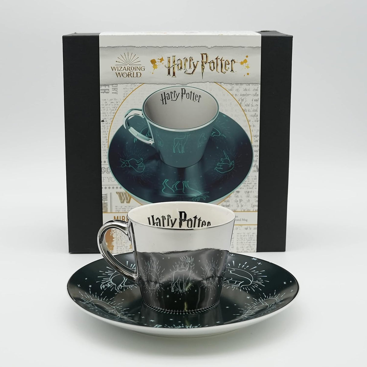 Harry Potter Patronus Mirror Mug and Plate Set